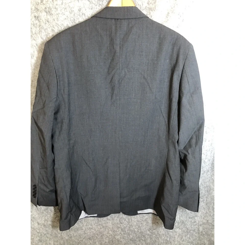 Brooks Brothers Blazer Men 45R Gray Explorer Madison Sport Coat Jacket Business